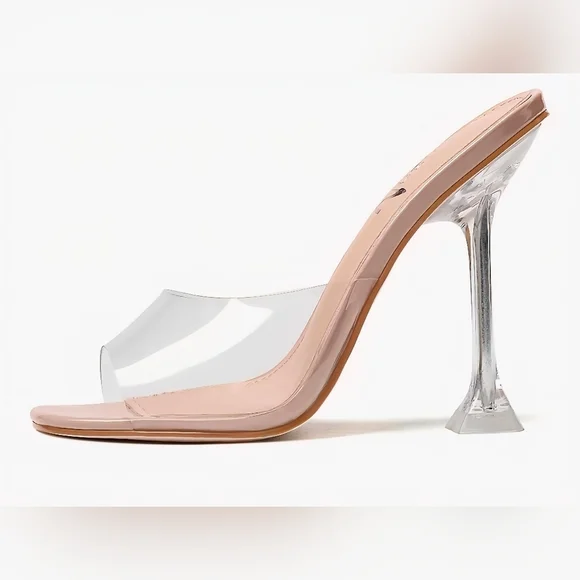 vivianly Womens Clear Heels Sandals #877 - Picture 12 of 14